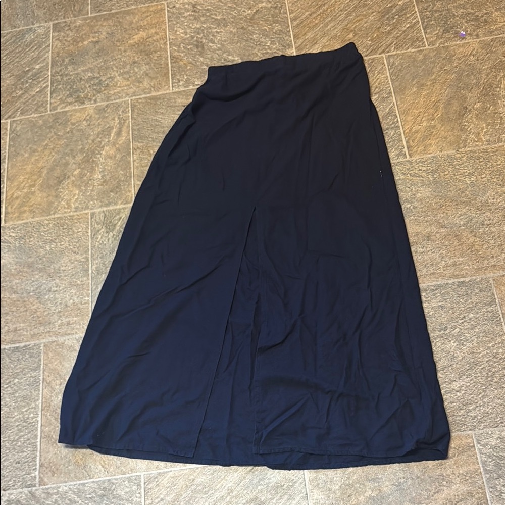Chic Dark Blue A-Line Women's Skirt